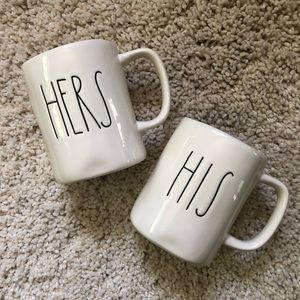 Rae Dunn His & Hers Coffee Mug Set of 2